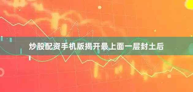 炒股配资手机版揭开最上面一层封土后